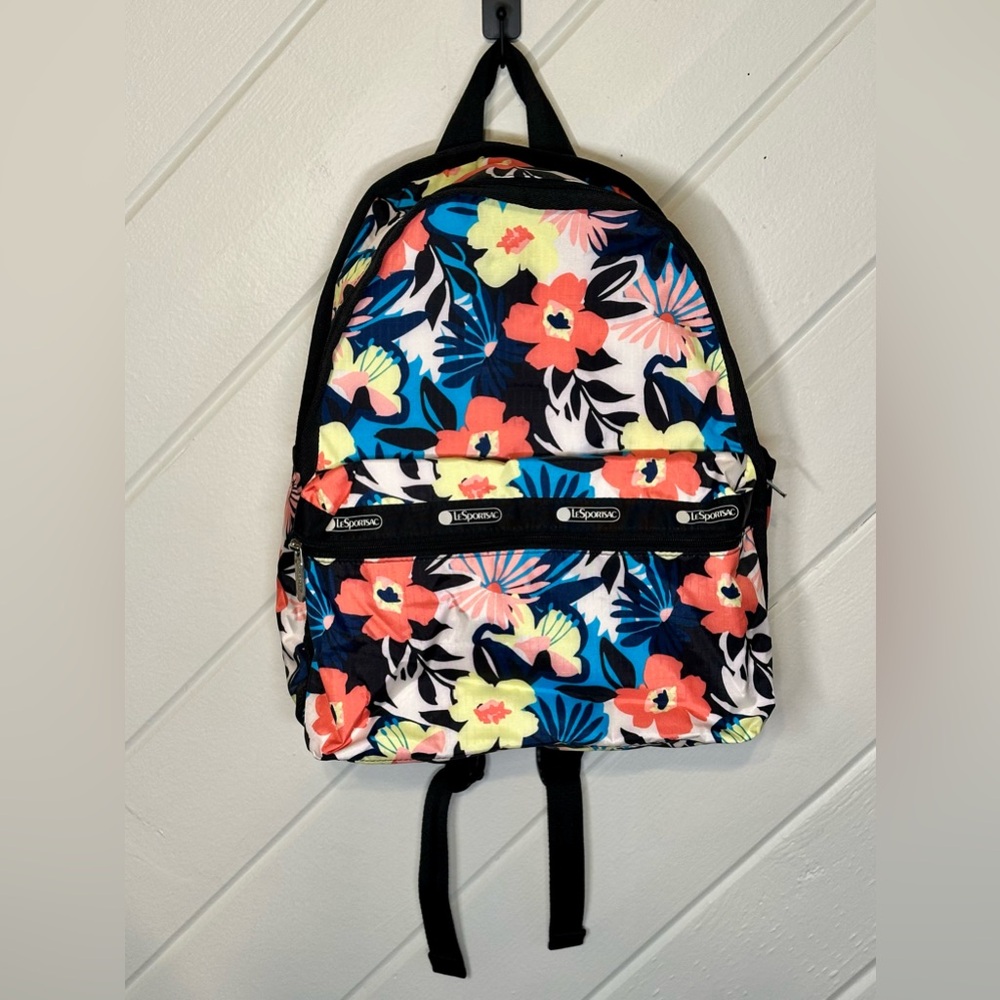 Lesportsac Route Small Backpack in Bright Floral Print